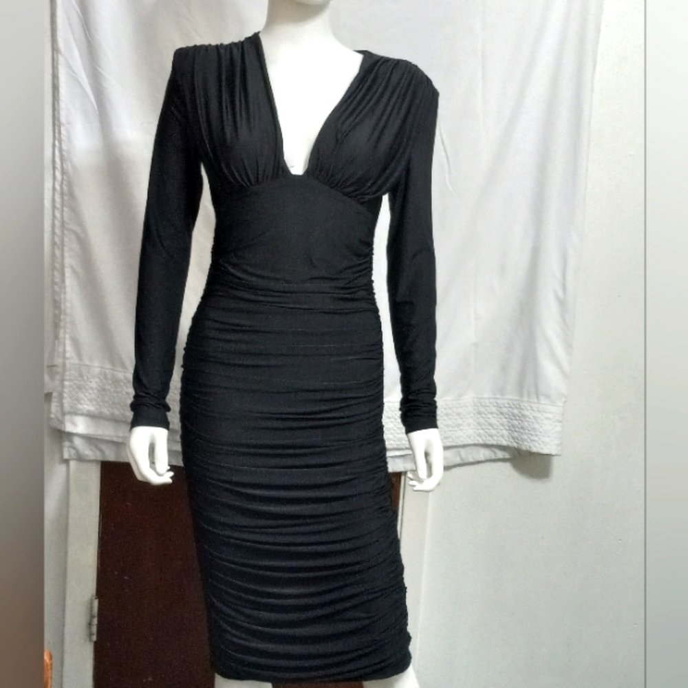 SHEIN Ruched Plunging Neck